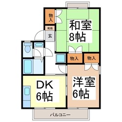 川中島駅 徒歩21分 2階の物件間取画像